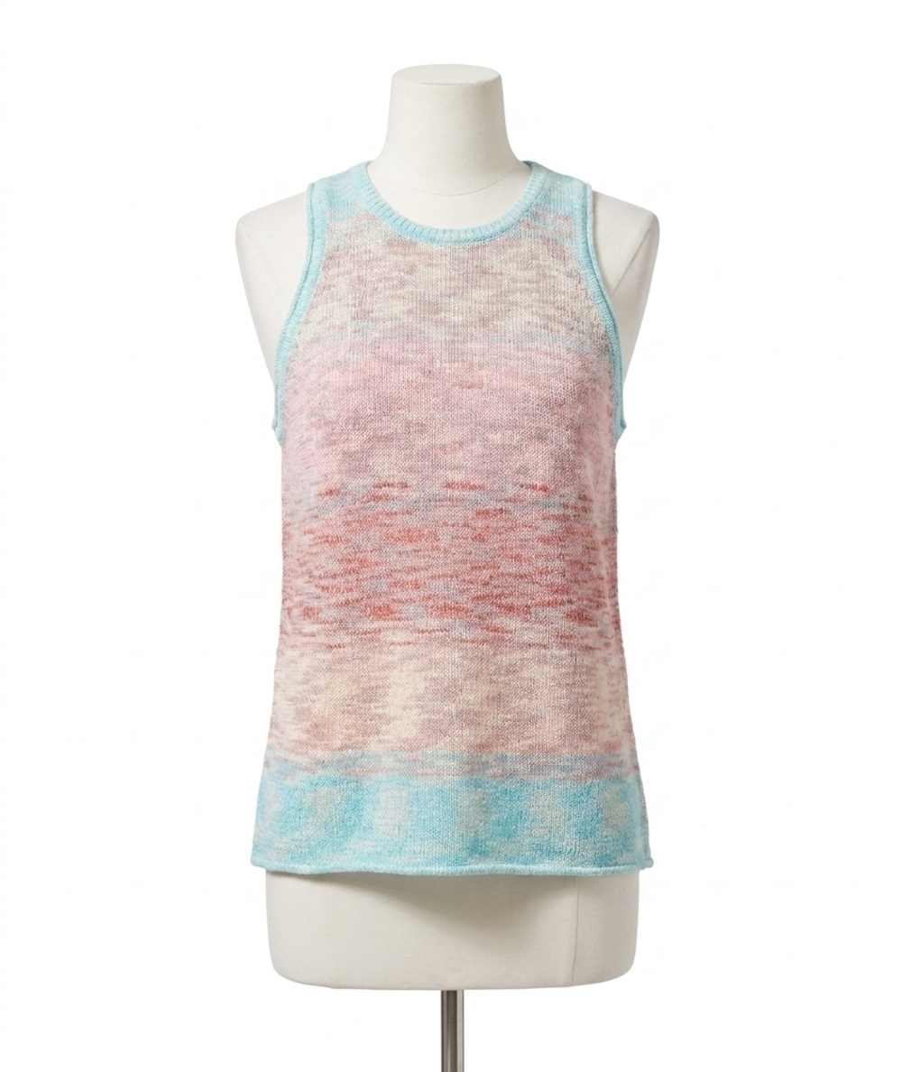NEW TRIBAL sleeveless scoop sweater tank in pastel